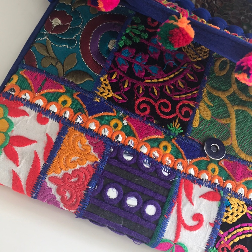 Banjara boho tribal clutch purse crossbody NEW - Picture 6 of 6